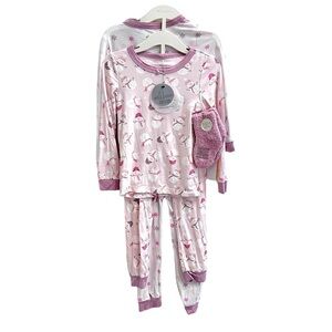 🎄Milkberry Bamboo 5 Piece Pjs toddler Set.. Christmas 3T.